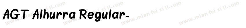 AGT Alhurra Regular字体转换